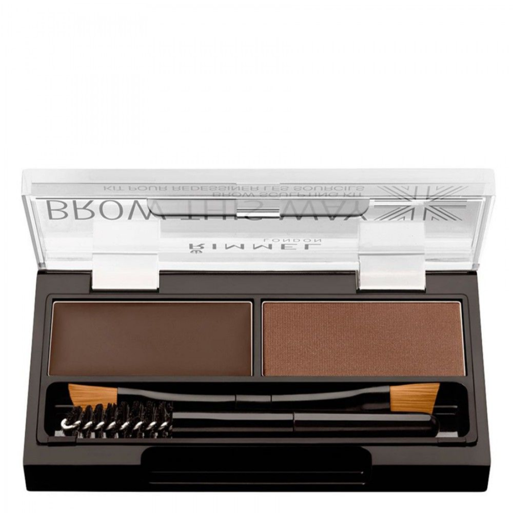 Rimmel Brow This Way Brow Sculpting Kit - 003 Dark Brown, 1.3g