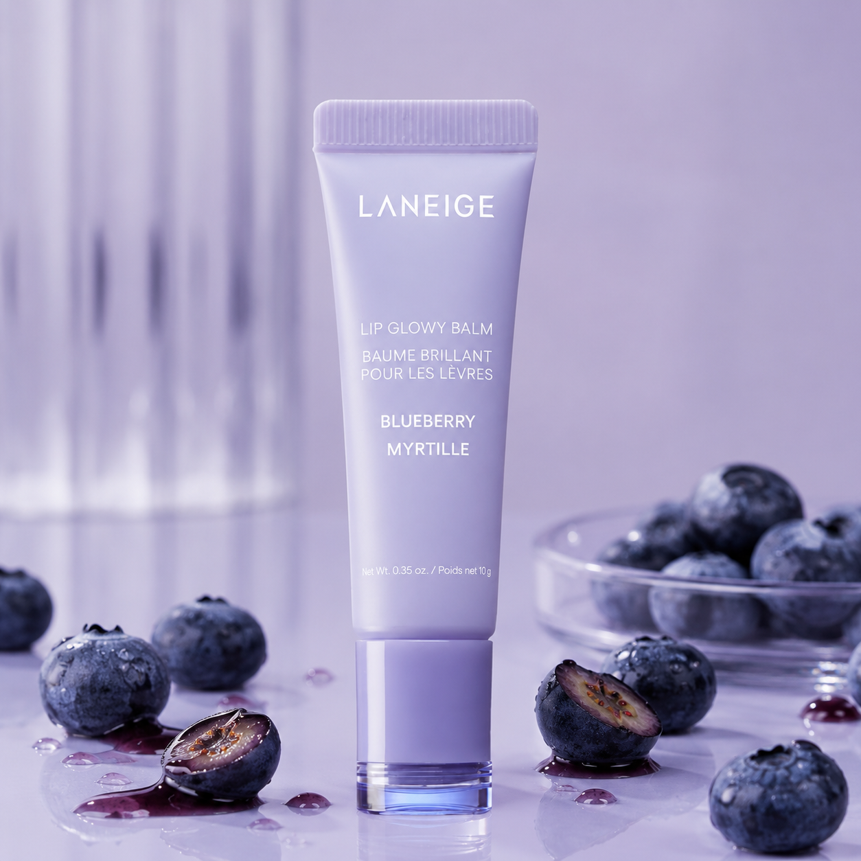 Laneige Lip Glowy Balm Blueberry Flavor 10g