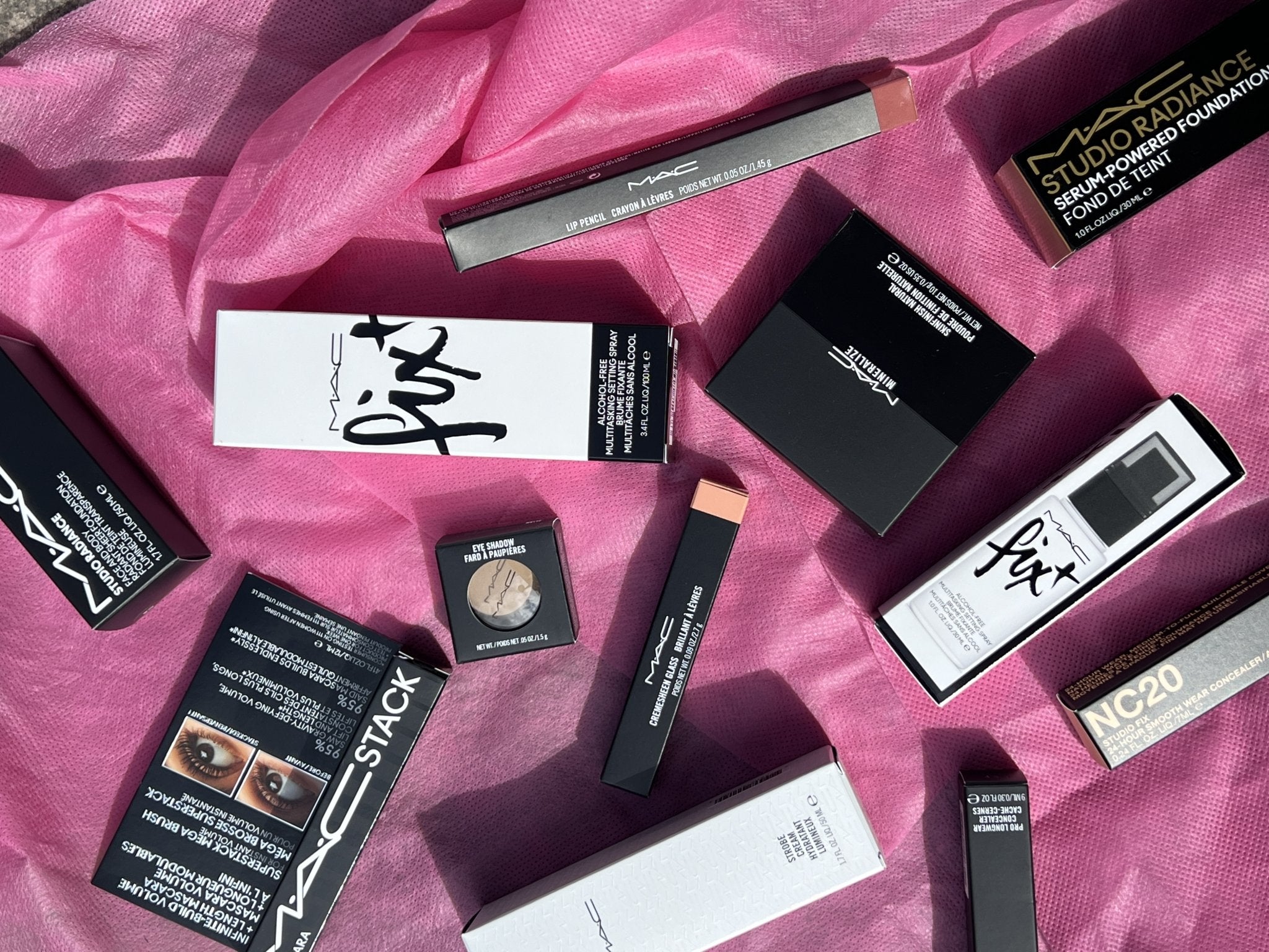 Mac Produkter Pink Baggrund