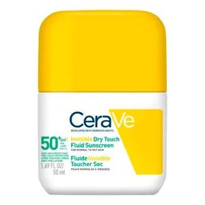 Cerave Invisible Dry Touch Fluid Sunscreen SPF50+ 50ml - Makeup lagersalg
