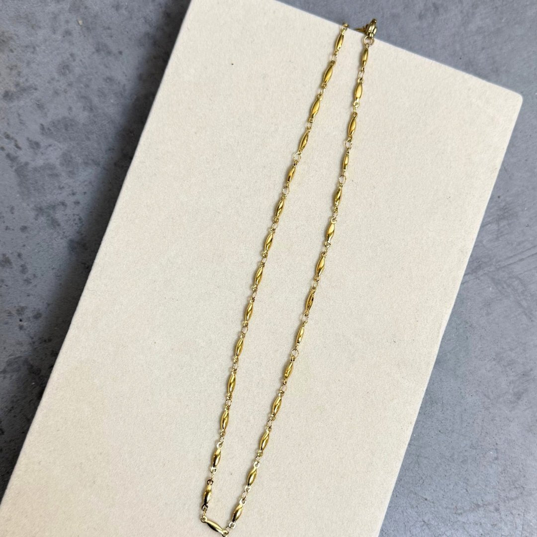 Corelle - Aline Chain Halskæde - 18K Guldbelagt - Makeup lagersalg