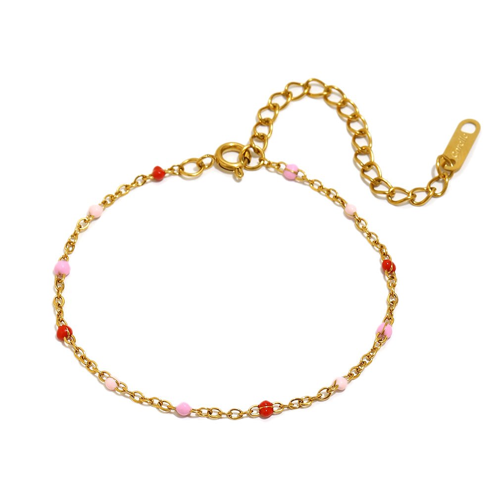 Corelle - Enamel Beads Armbånd – 18K Guldbelagt - Makeup lagersalg