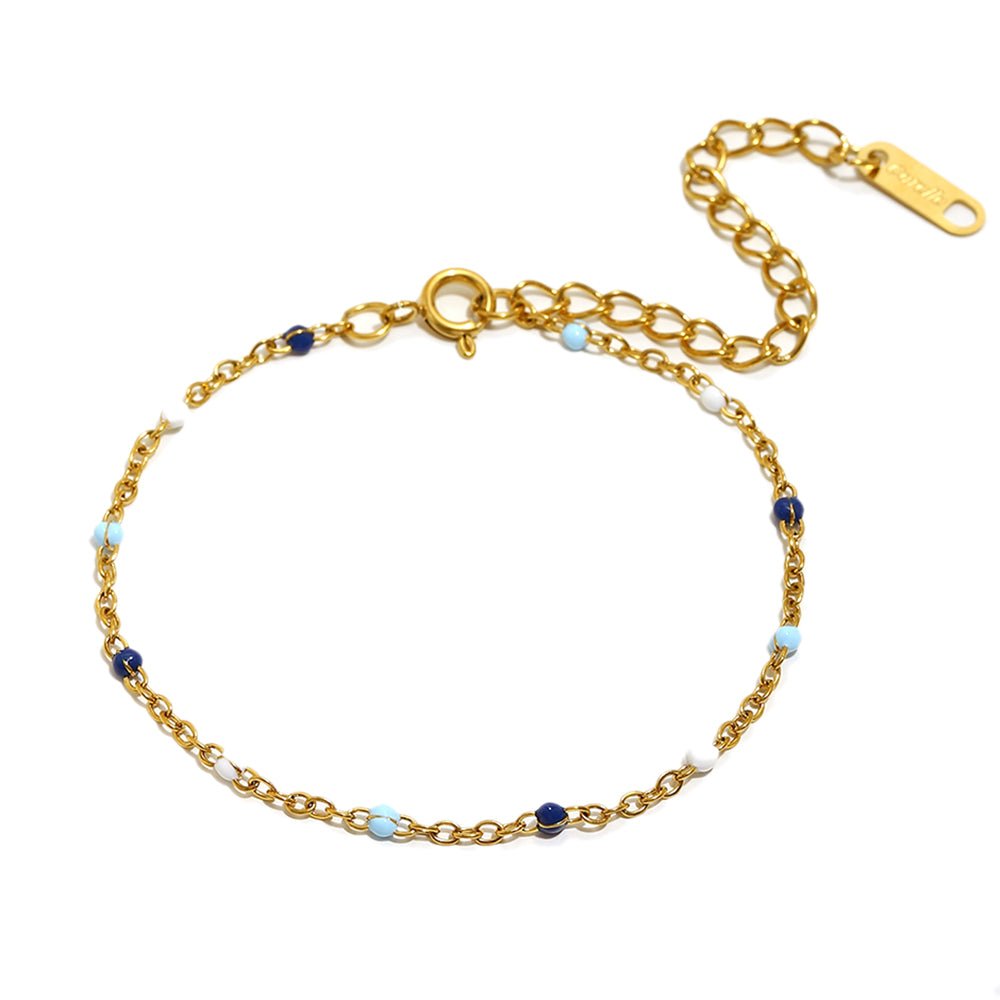 Corelle - Enamel Beads Armbånd – 18K Guldbelagt - Makeup lagersalg
