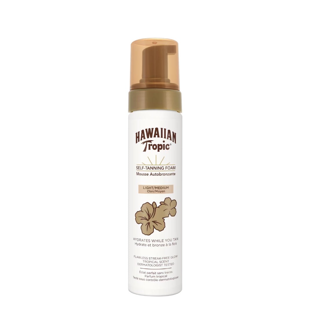 Hawaiian Tropic Self - Tanning Foam Light/Medium 200ml - Makeup lagersalg