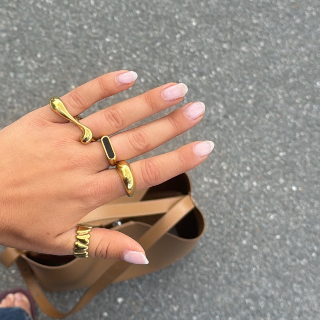 Heartband Ring 18K Guldbelagt - Makeup lagersalg