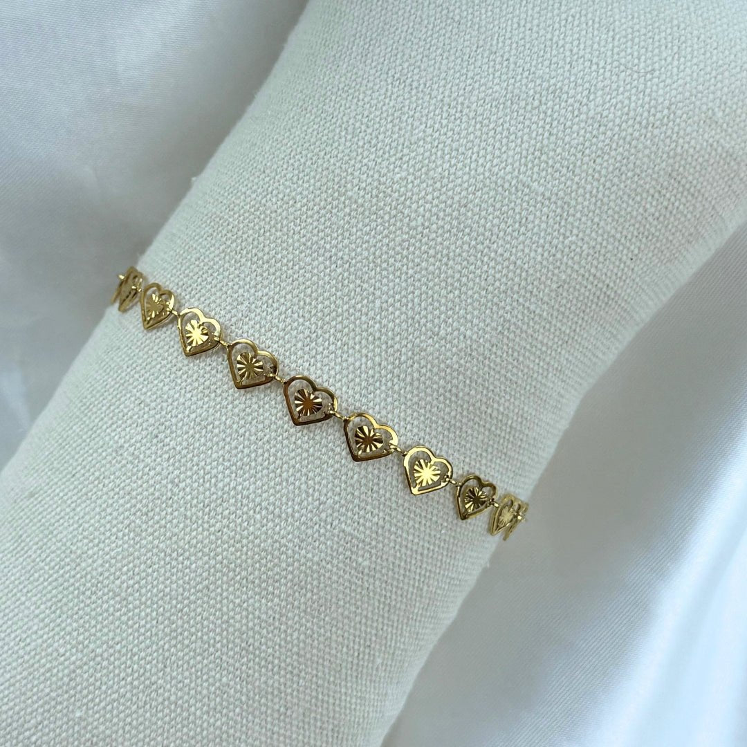 Heartbeam Armbånd 18K Guldbelagt - Makeup lagersalg