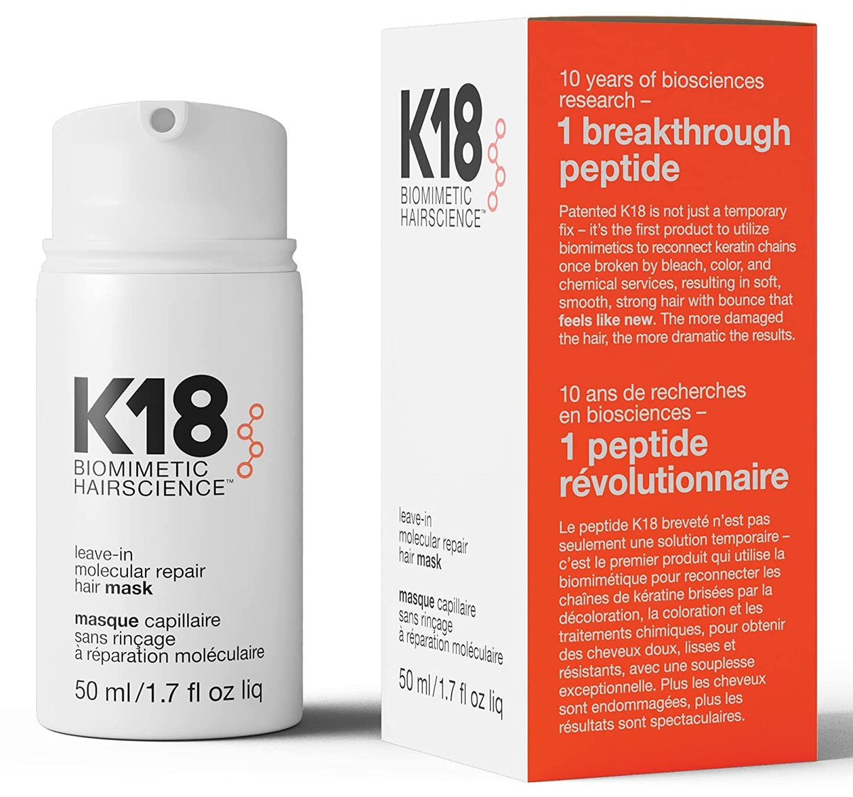 K18 Leave In Molecular Repair Hair Mask 50 Ml