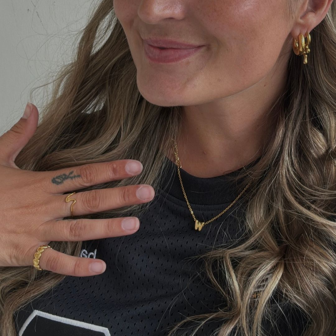 Lovers Band Ring 18K Guldbelagt - Makeup lagersalg