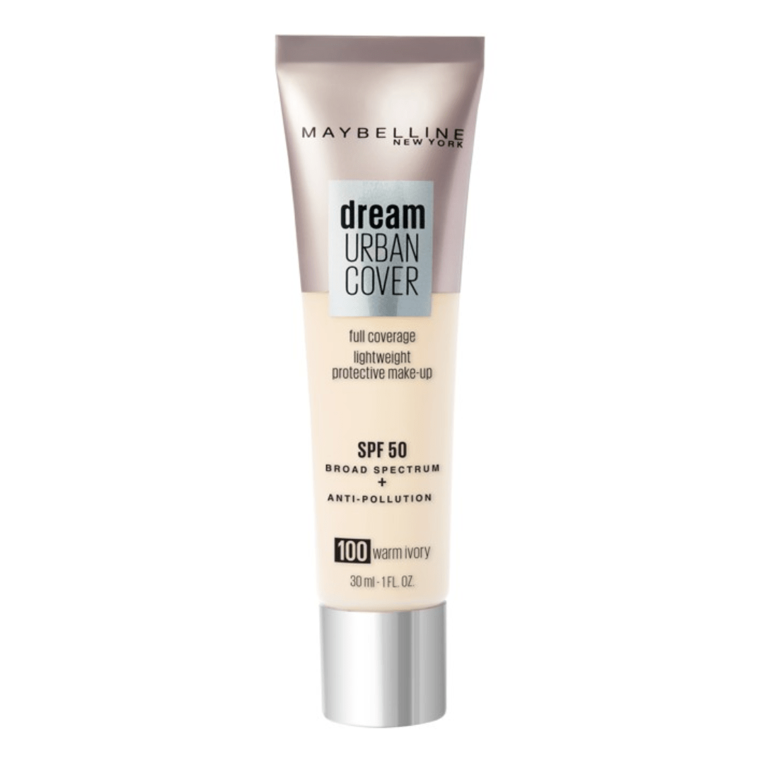 Maybelline Dream Urban Cover Foundation 100 Warm Ivory 30ml - Makeup lagersalg