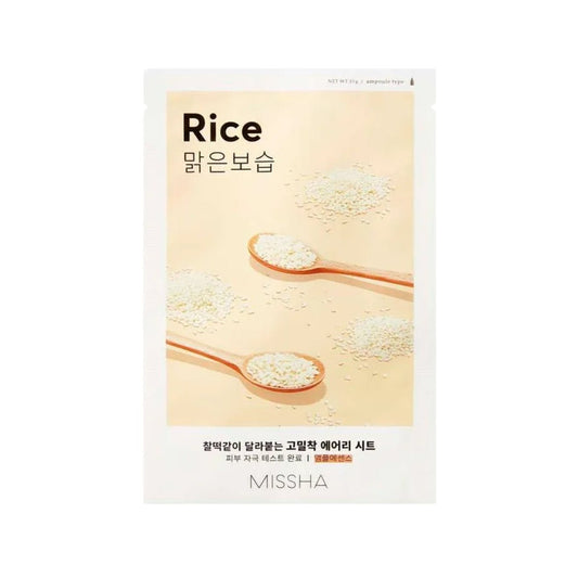 Missha Airy Fit Sheet Mask Rice - Makeup lagersalg