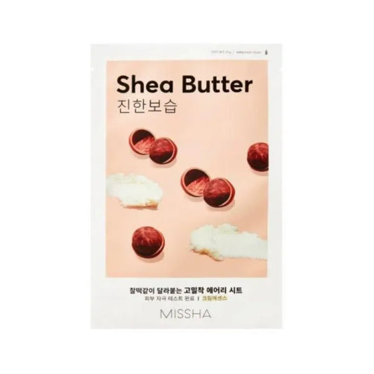 Missha - Airy Fit Sheet Mask - Shea Butter - Makeup lagersalg
