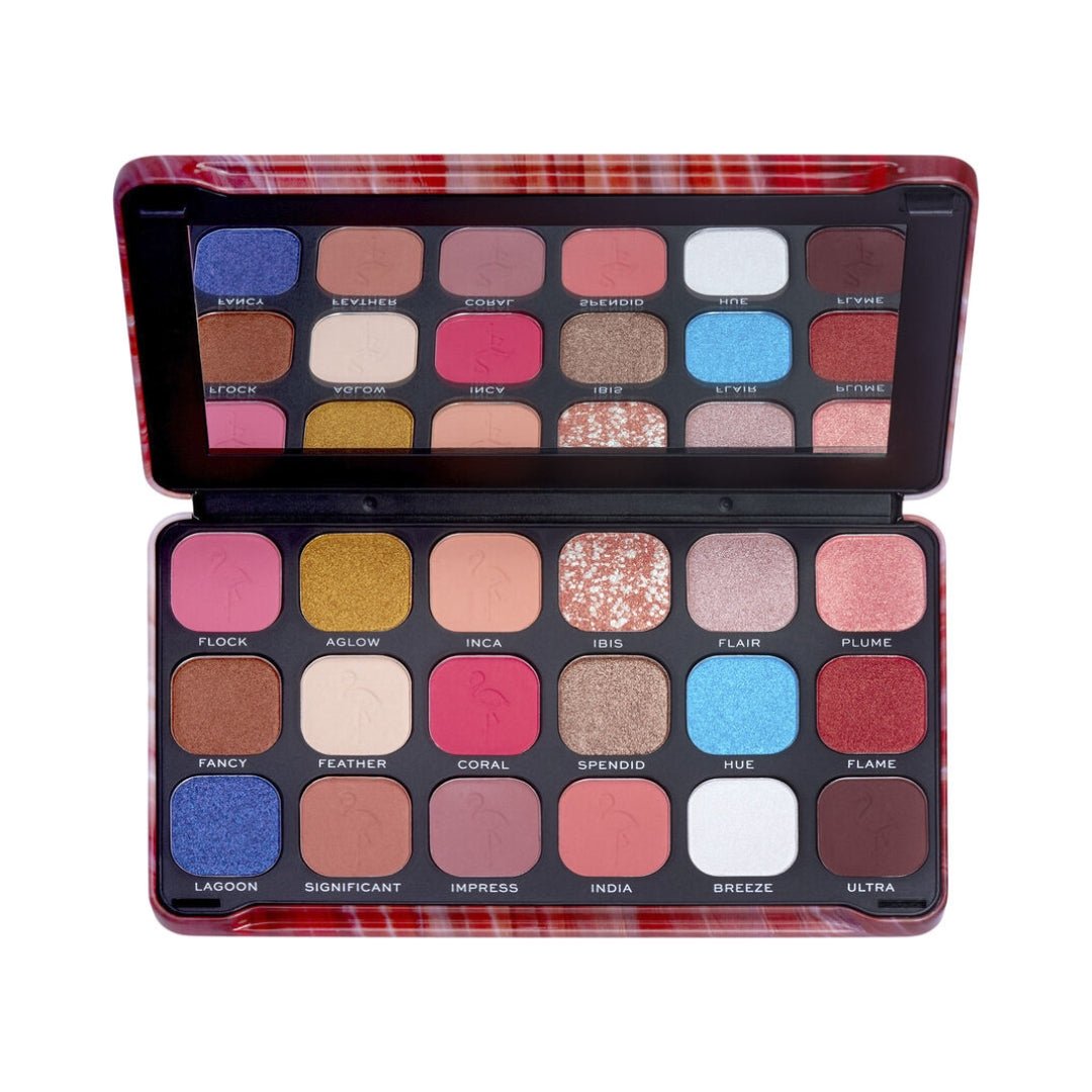Revolution Forever Flawless Palette Flamboyance Flamingo 18 Shades 19.8g - Makeup lagersalg