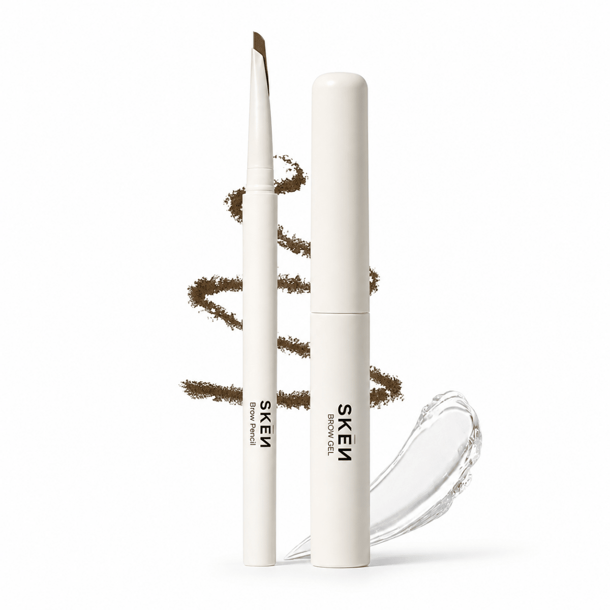 Skēn - Brow Pencil & Brow Gel 2 - in - 1 1 Light Brown - Makeup lagersalg