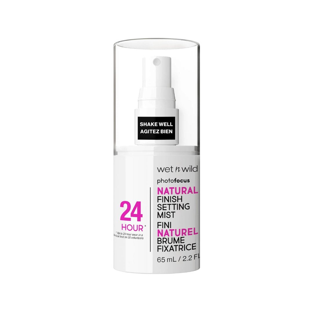 Wet n Wild Photo Focus Natural Finish Setting Mist Makeup Setting Spray with Vitamin B5 and E Lightweight Formula 24 Hour Long - Lasting - Makeup lagersalg