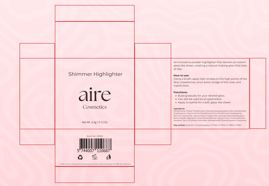 Aire Cosmetics Shimmer Highlighter 3.3g