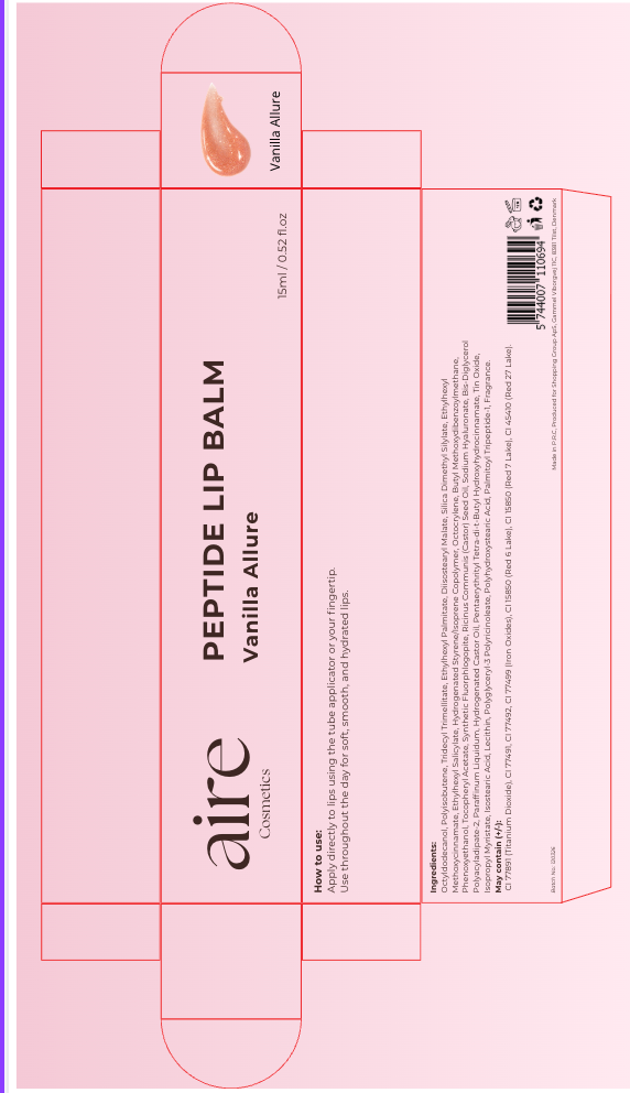 Aire Cosmetics Peptide Lip Balm Vanilla Allure 15ml