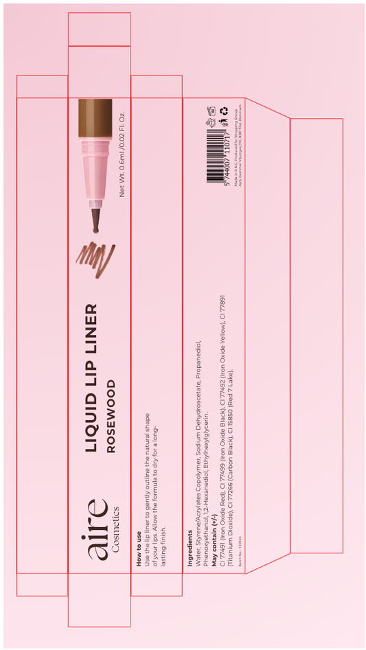 Aire Cosmetics Liquid Lip Liner Rosewood 0.6ml