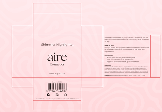 Aire Cosmetics Shimmer Highlighter 3.3g