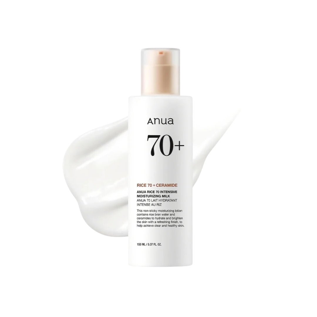 ANUA RICE 70 INTENSIVE MOISTURIZING MILK 150ml - Makeup lagersalg