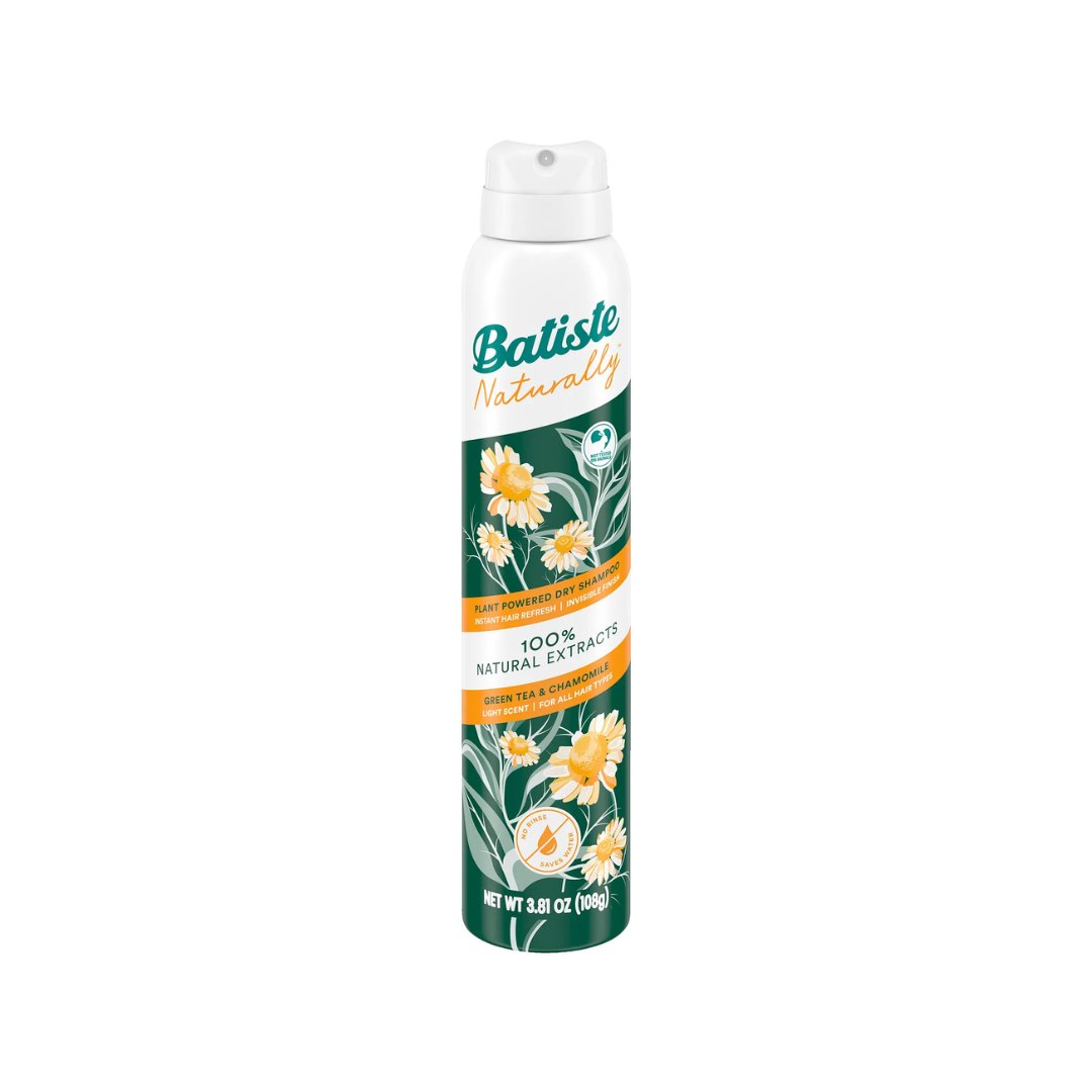 Batiste Naturally Green Tea & Chamomile 200ml No Rinse Hair Refresh Spray with Natural Extracts - Makeup lagersalg