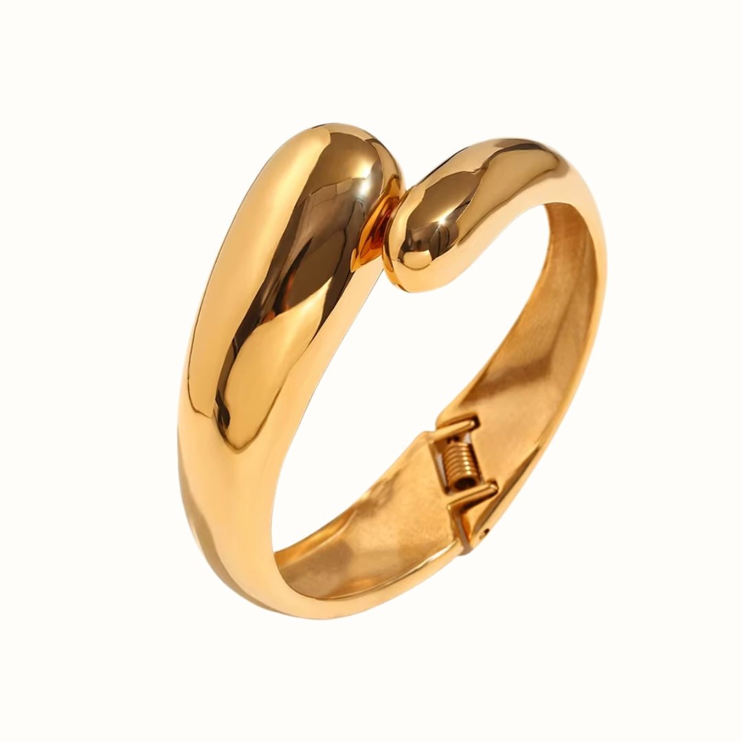 Bold Flow Armring 18K Guldbelagt - Makeup lagersalg