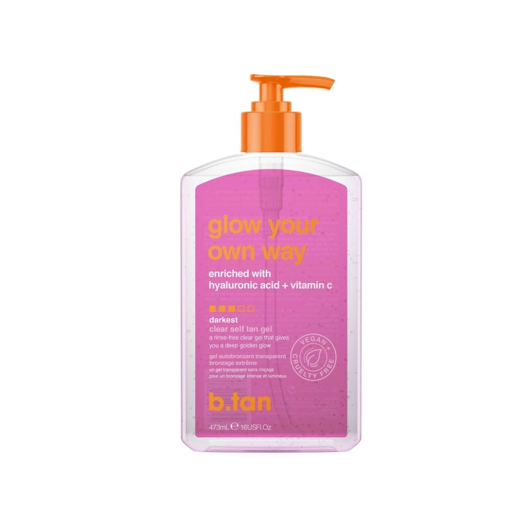 b.tan Glow Your Own Way Self Tan Gel 473 ml - Makeup lagersalg