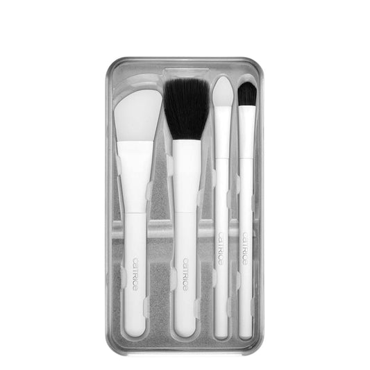 Catrice Facial Care Brush Set Silver Soothing and Mattifying for Sensitive Skin - Makeup lagersalg