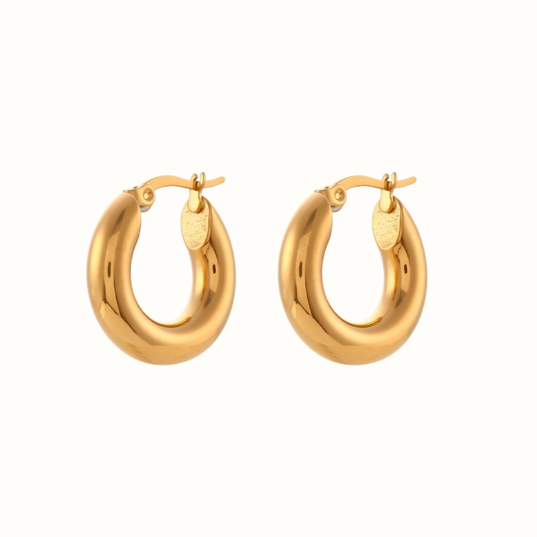 Celeste Hoop Øreringe 18K Guldbelagt - Makeup lagersalg