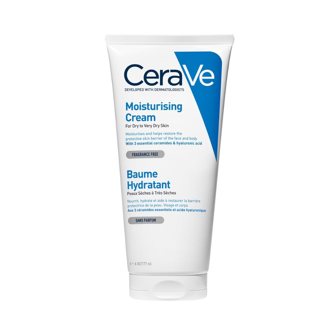 Cerave Moisturizing Cream Hydrating Cream For Face And Body For Dry And Very Dry Skin 177ml - Makeup lagersalg