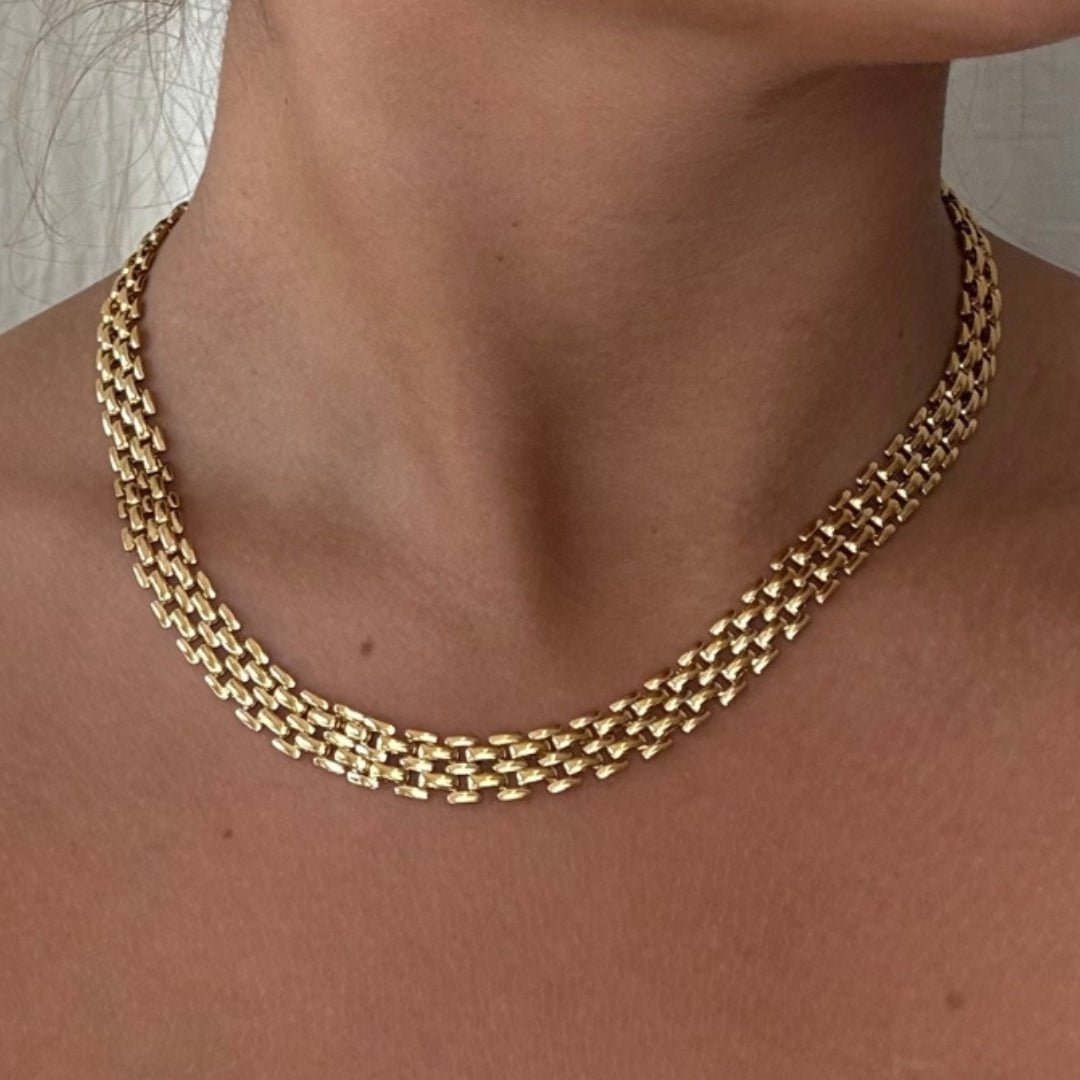 Cleo Halskæde 18K Guldbelagt - Makeup lagersalg