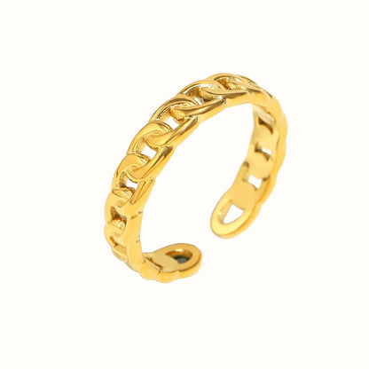 Corelle - Chain Ring - 18K Guldbelagt - Makeup lagersalg