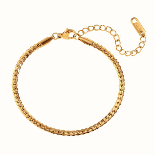 Corelle - Elara Snake Armbånd 18K Guldbelagt - Makeup lagersalg