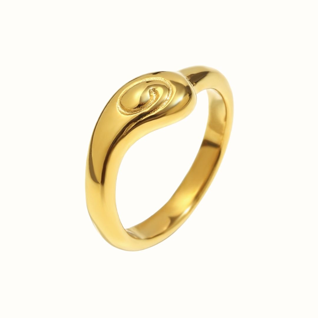 Corelle - Flow Ring - 18K Guldbelagt - Makeup lagersalg