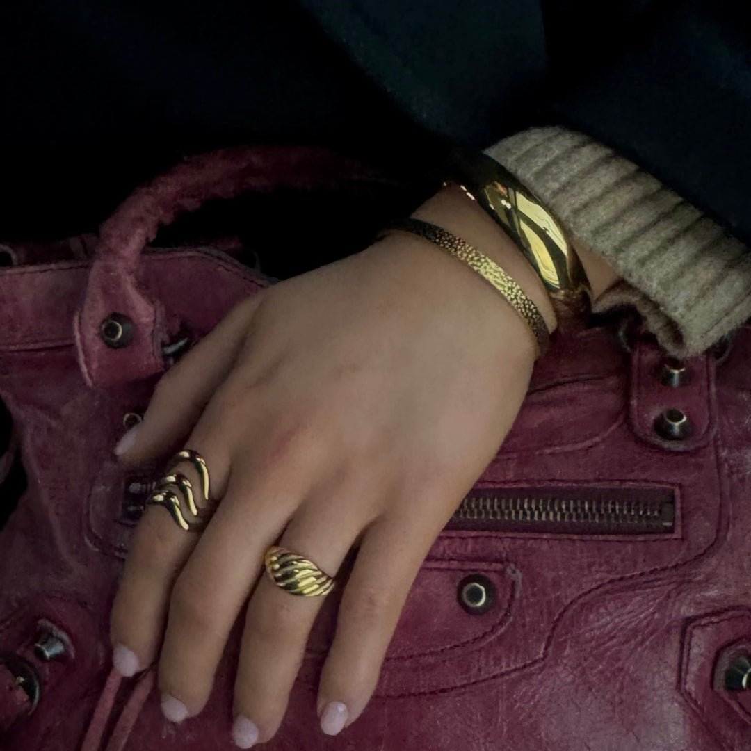 Corelle - Flow Ring - 18K Guldbelagt - Makeup lagersalg