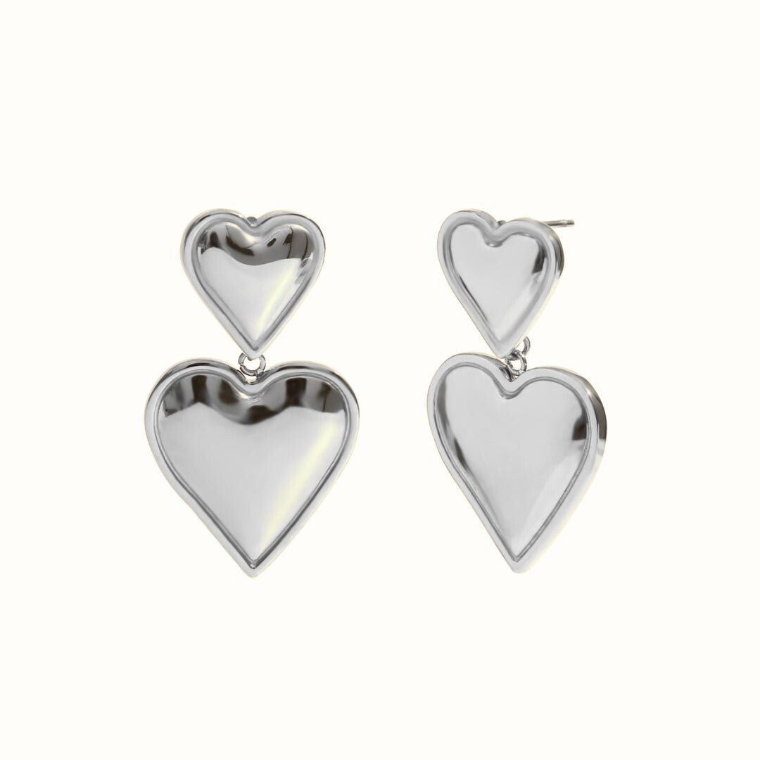Corelle - Heart Drop Øreringe 18K Guldbelagt - Makeup lagersalg