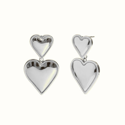 Corelle - Heart Drop Øreringe 18K Guldbelagt - Makeup lagersalg