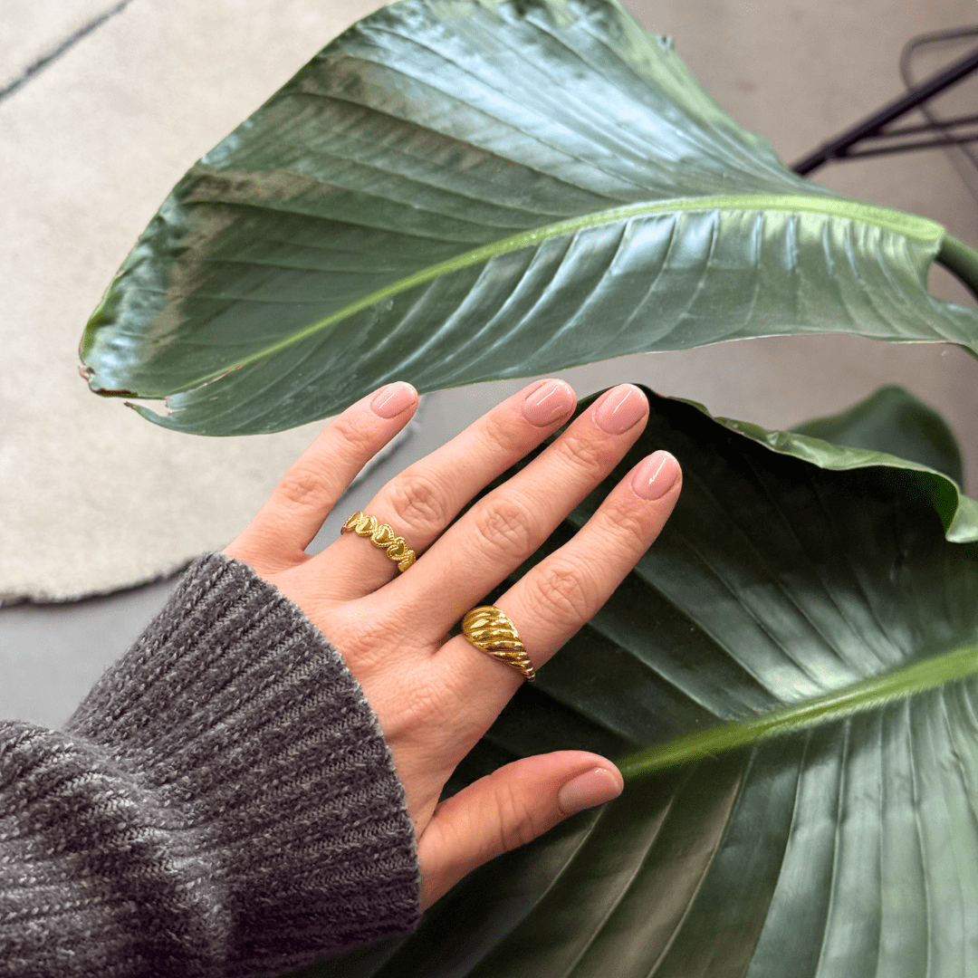 Corelle - Lovers Band Ring 18K Guldbelagt - Makeup lagersalg