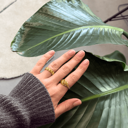 Corelle - Lovers Band Ring 18K Guldbelagt - Makeup lagersalg