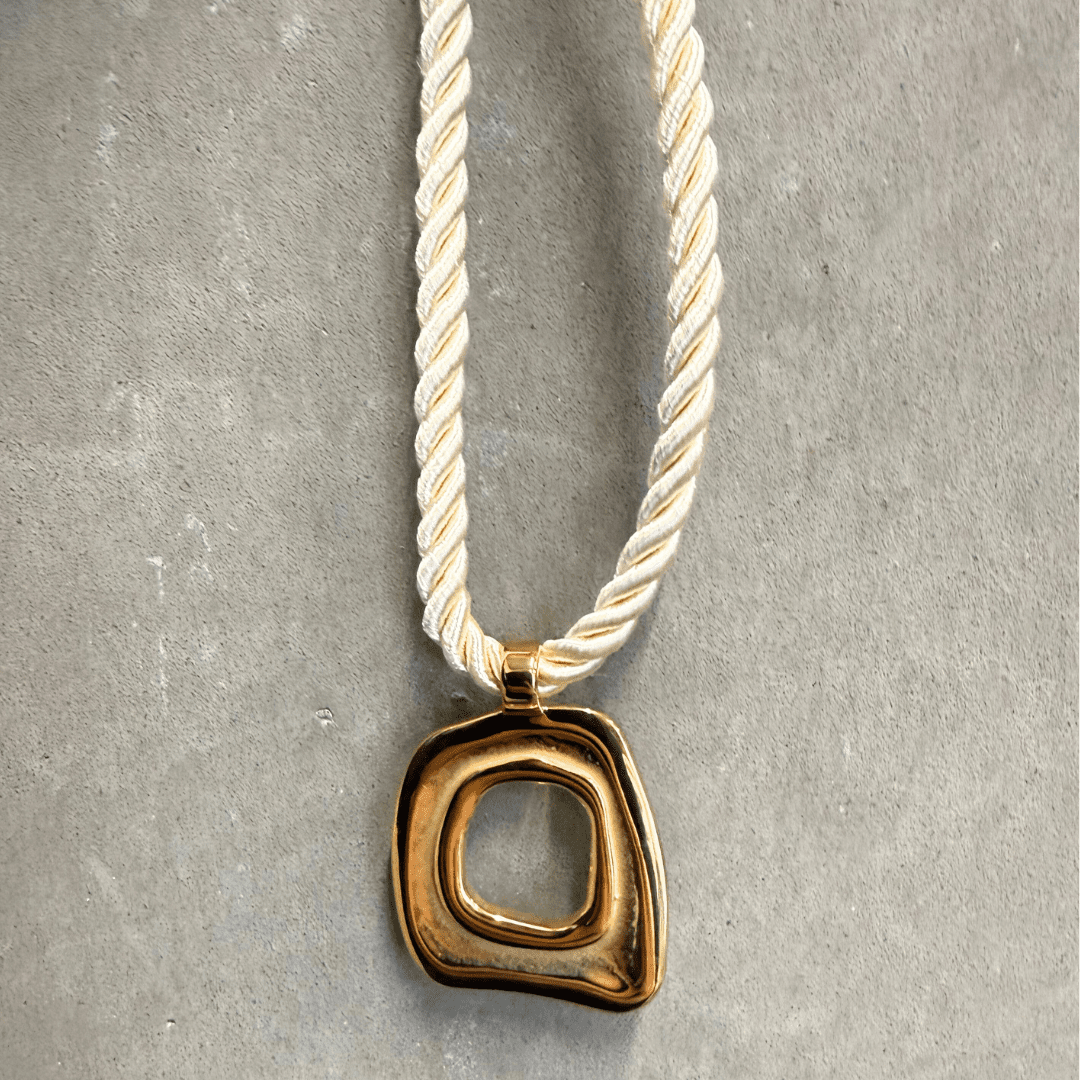 Corelle - Sculpt Rope Halskæde - 18K Guldbelagt - Makeup lagersalg