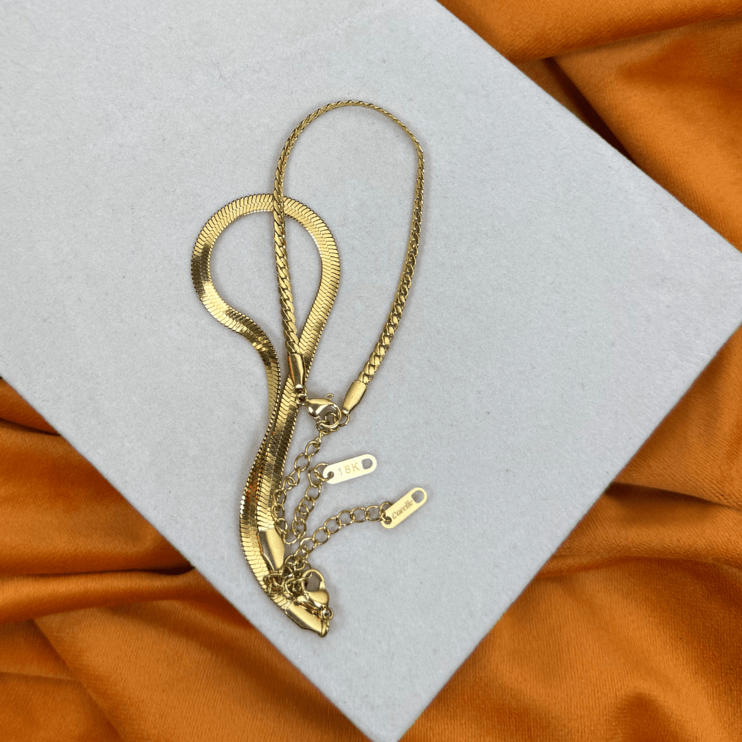 Corelle - Sienna Snake Armbånd 18K Guldbelagt - Makeup lagersalg
