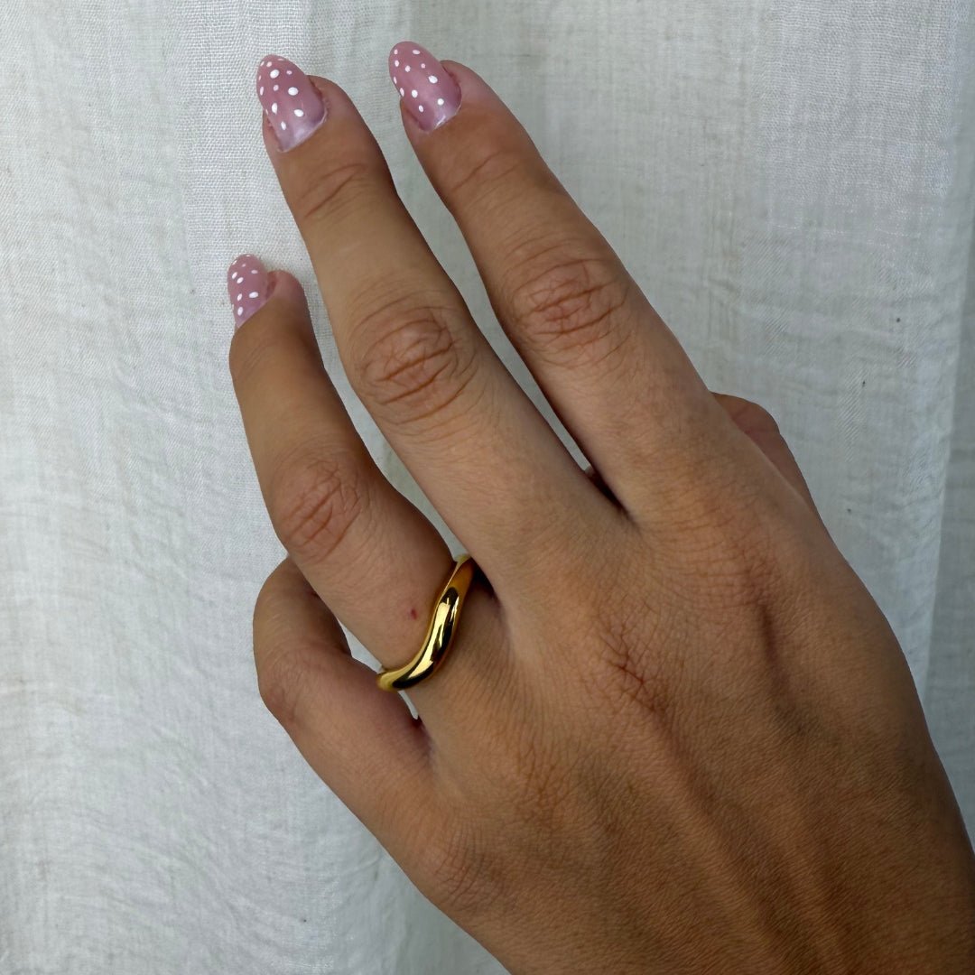 Corelle - Soft Edge Ring 18K Guldbelagt - Makeup lagersalg
