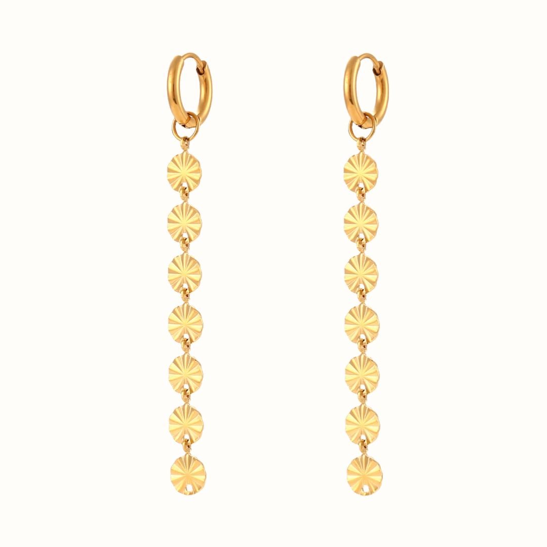 Corelle - Solar Stud Øreringe - 18K Guldbelagt - Makeup lagersalg