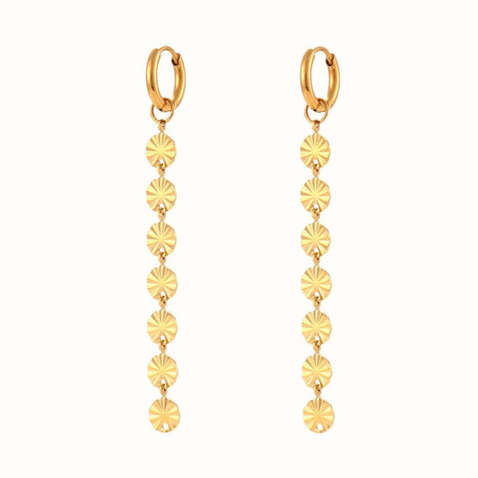 Corelle - Solar Stud Øreringe - 18K Guldbelagt - Makeup lagersalg