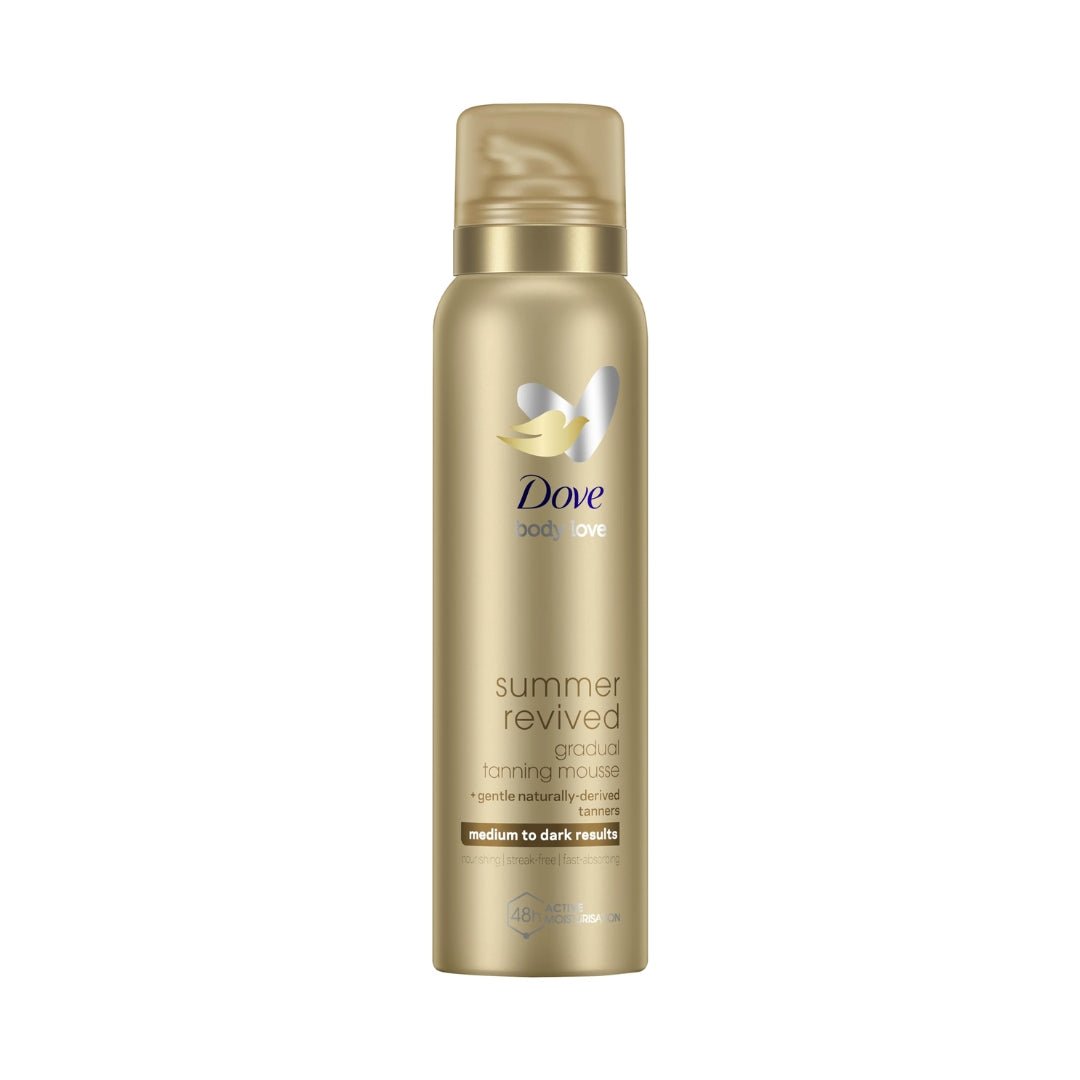 Dove Summer Revived Medium to Dark Gradual Self Tan Body Mousse 150ml - Makeup lagersalg
