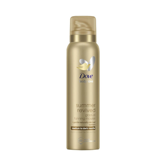 Dove Summer Revived Medium to Dark Gradual Self Tan Body Mousse 150ml - Makeup lagersalg