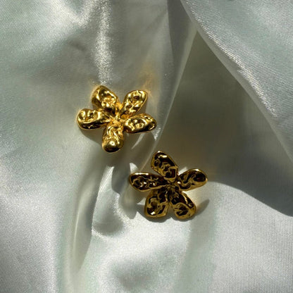 Flora Øreringe 18K Guldbelagt - Makeup lagersalg