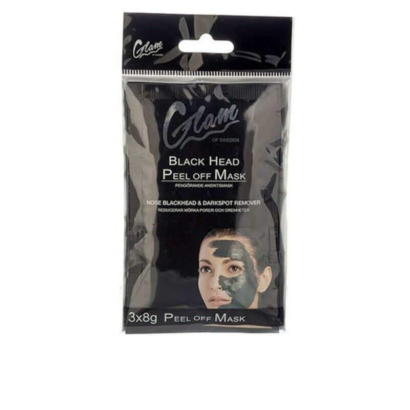 Glam Of Sweden Mask Black Head Peel Off 3 X 8g - Makeup lagersalg