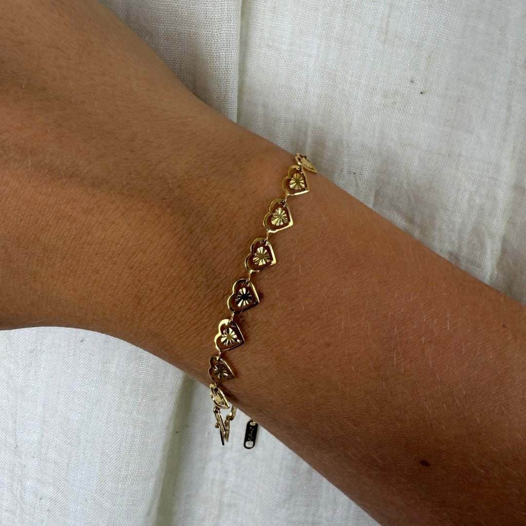 Heartbeam Armbånd 18K Guldbelagt - Makeup lagersalg