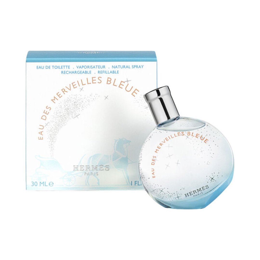 Hermès Eau Des Merveilles Bleue Refillable Eau De Toilette 30ml - Makeup lagersalg