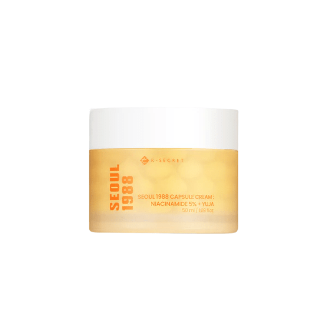 K - Secret – Seoul 1988 Capsule Cream : Niacinamide 5% + Yuja 50 ml - Makeup lagersalg